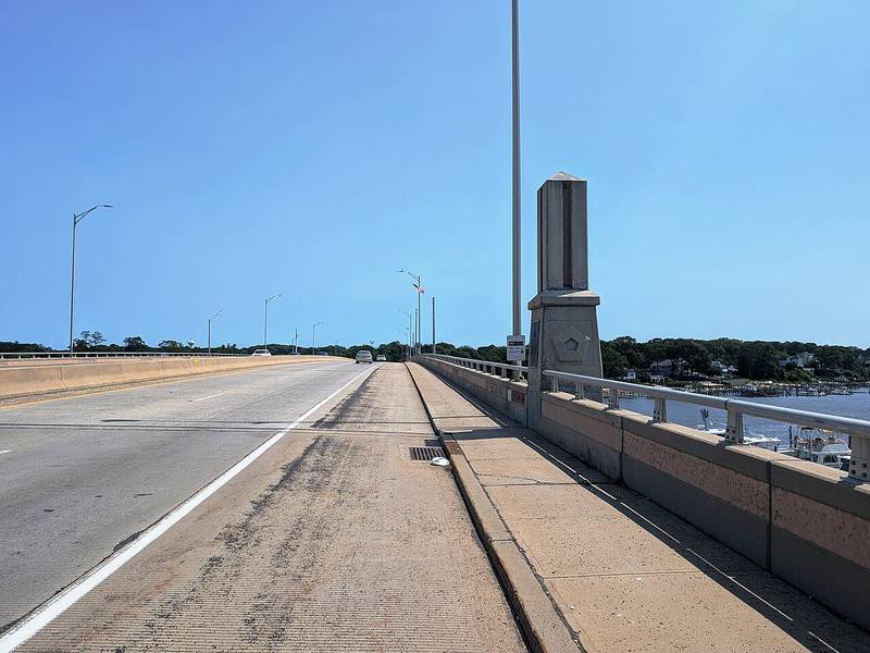 Route 70 on the September 11th Memorial Bridge over the Manasquan River
