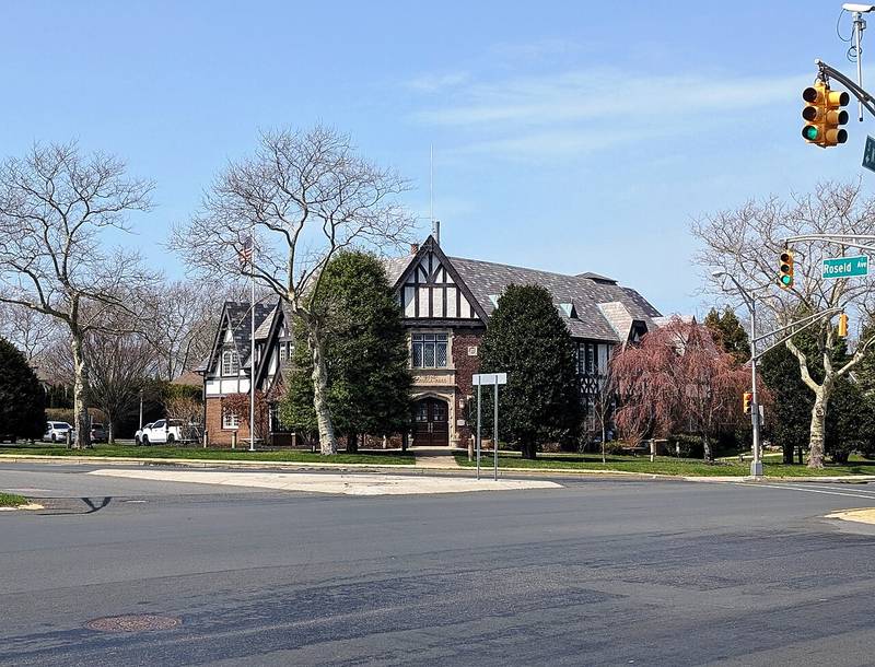 Tudor-style Deal Borough Hall at Norwood and Roseld Avenues