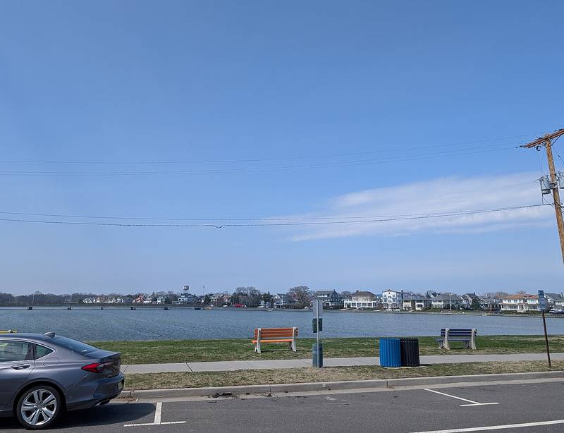 Deal Lake with homes along the far shore